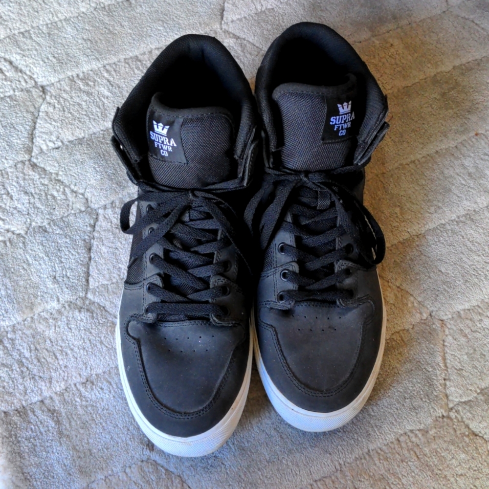 Men's Black Supra High top Sneakers